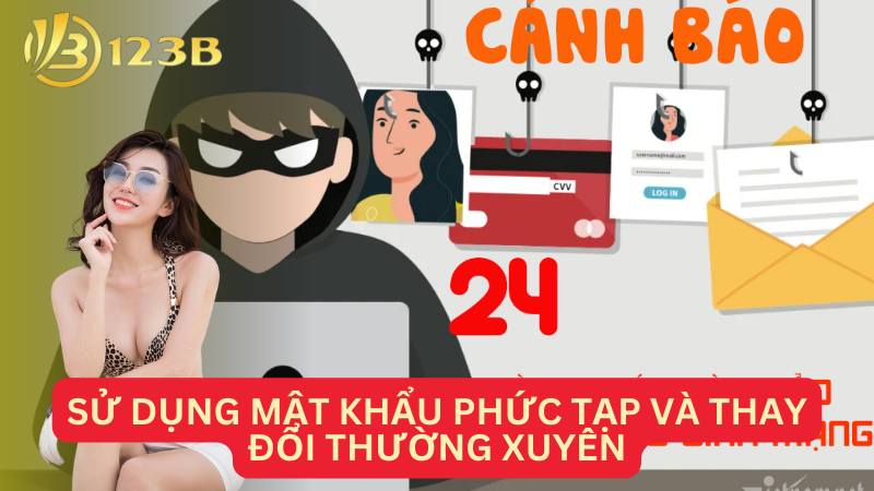 Sử dụng mật khẩu phức tạp và thay đổi thường xuyên